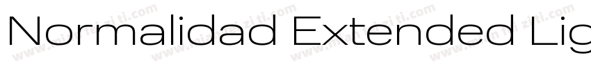 Normalidad Extended Light字体转换